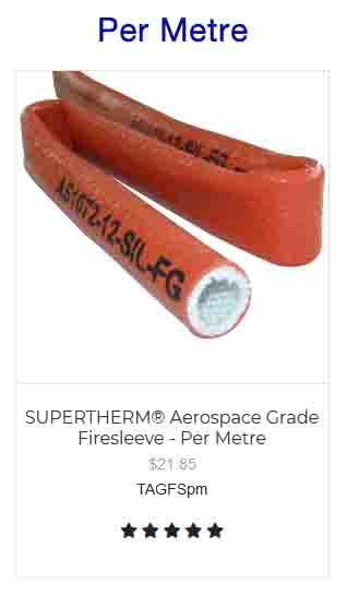 Custom Cut (Per Metre) Fire Protection Sleeve